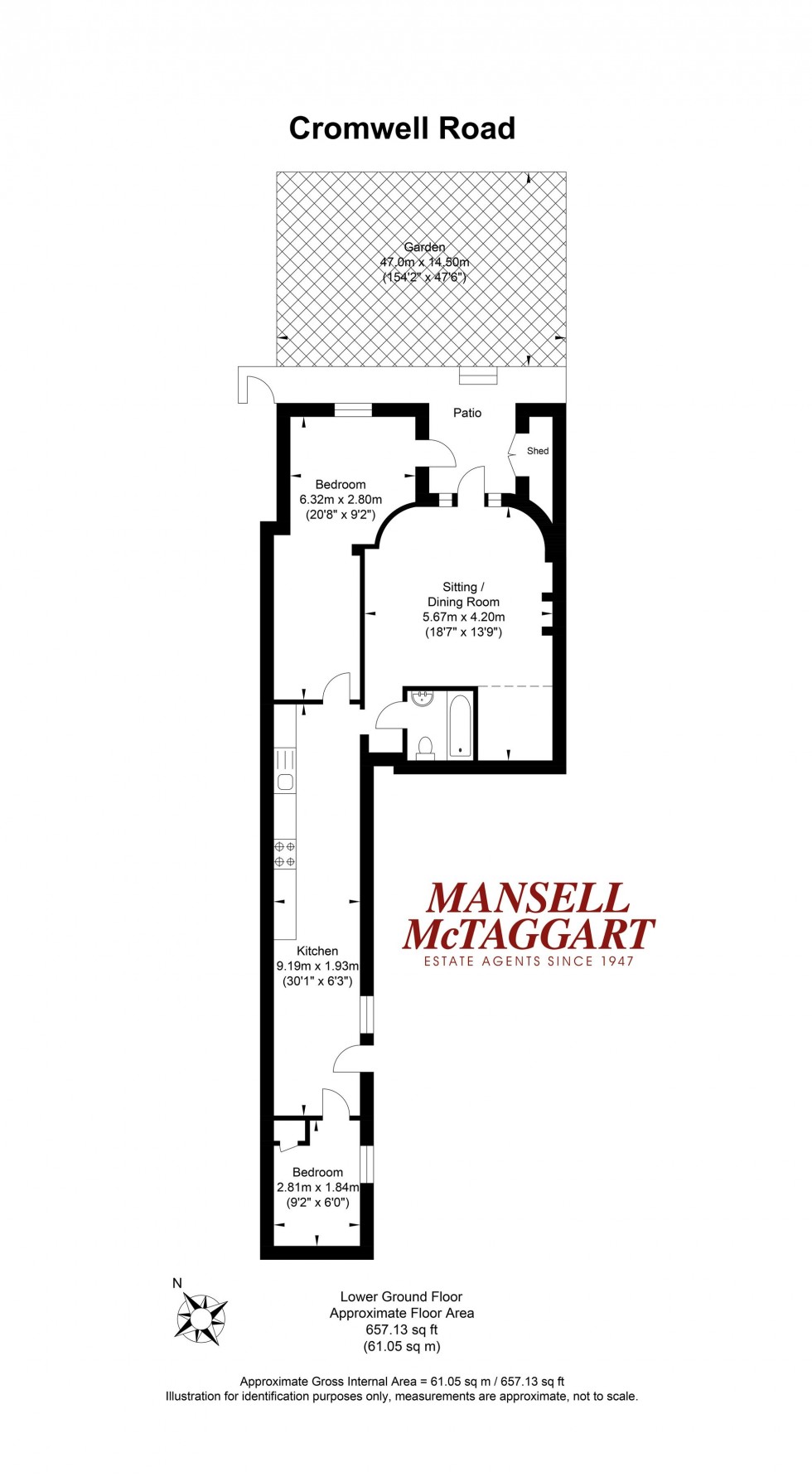 Floorplan for Cromwell Road, Hove, BN3