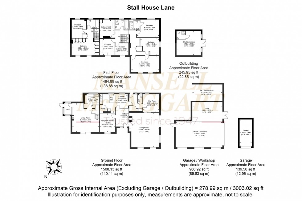 Floorplan for Stall House Lane, North Heath, RH20