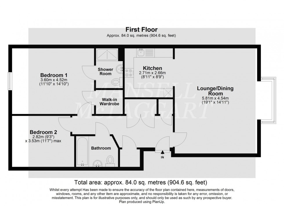 Floorplan for Stone Court, Crawley, RH10