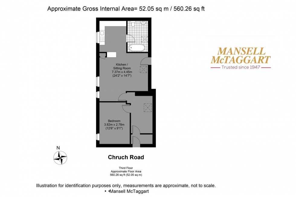 Floorplan for Church Road, Hove, BN3