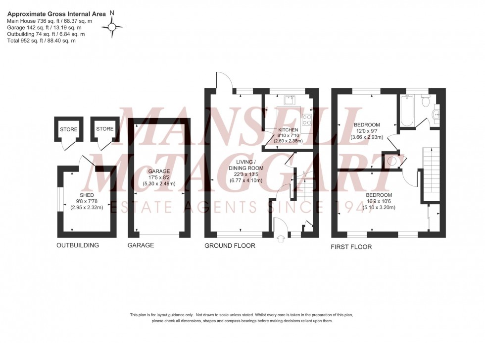 Floorplan for Kings Way, Burgess Hill, RH15