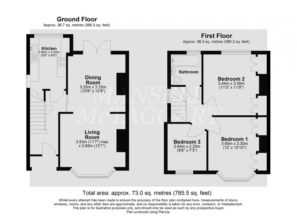 Floorplan for St. Marys Drive, Crawley, RH10