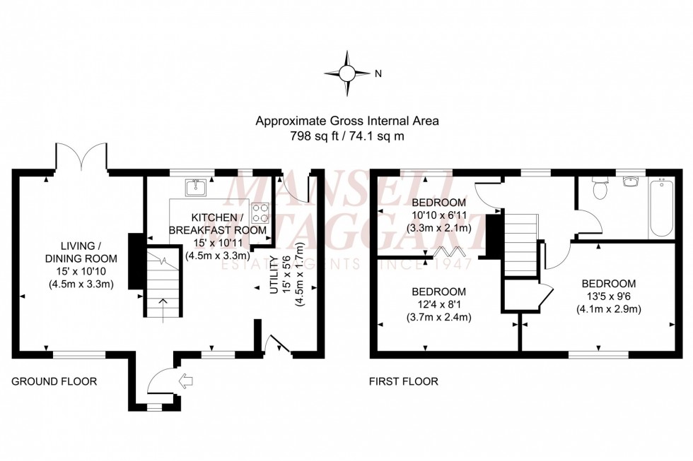 Floorplan for Northway, Burgess Hill, RH15