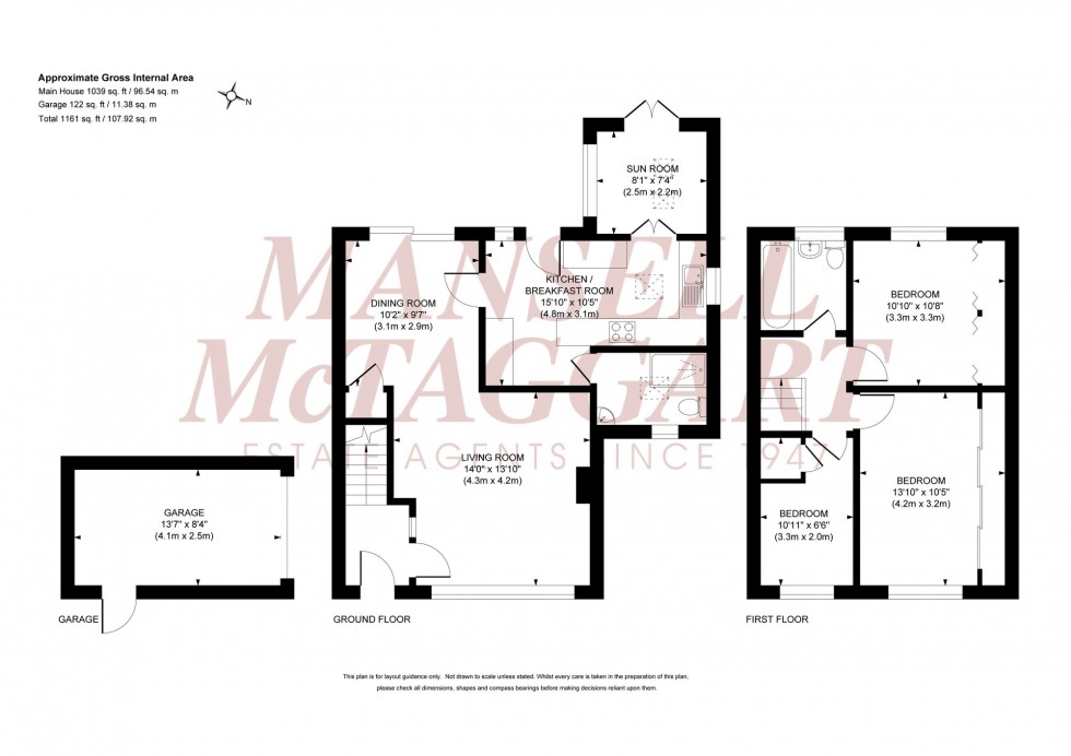 Floorplan for Orchard Road, Burgess Hill, RH15