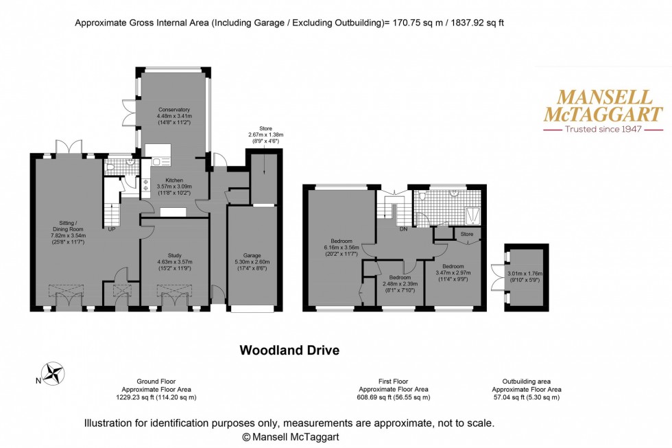 Floorplan for Woodland Drive, Hove, BN3