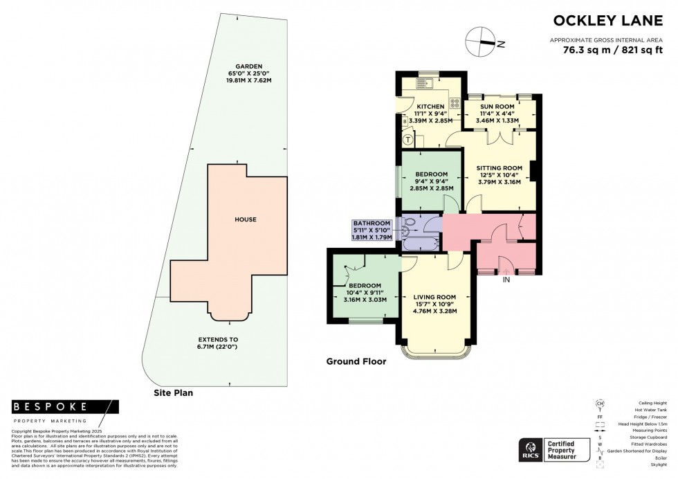 Floorplan for Ockley Lane, Hassocks, BN6