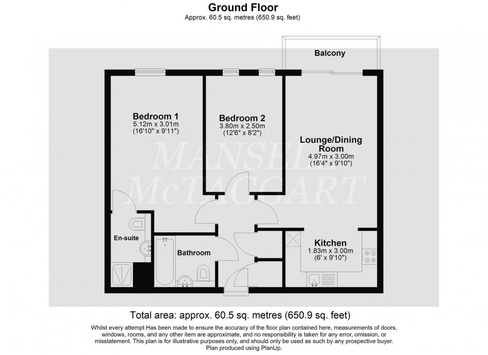 Floorplan for Commonwealth Drive, Howlands Court, RH10