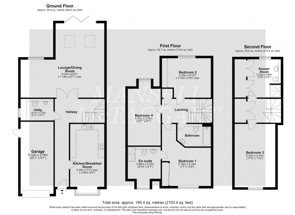 Floorplan for Hightrees, Ifield, RH11