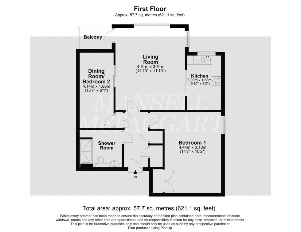 Floorplan for Hartfield Road, Oakwood Park Hartfield Road, RH18