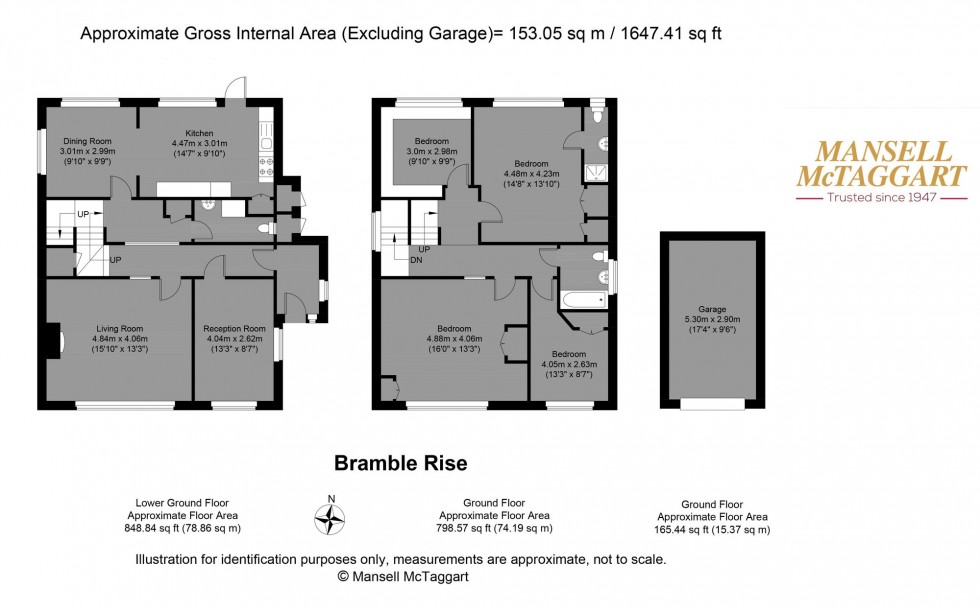 Floorplan for Bramble Rise, Brighton, BN1