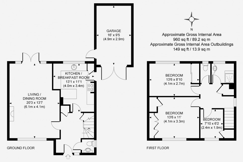 Floorplan for Whitemans Green, Cuckfield, RH17