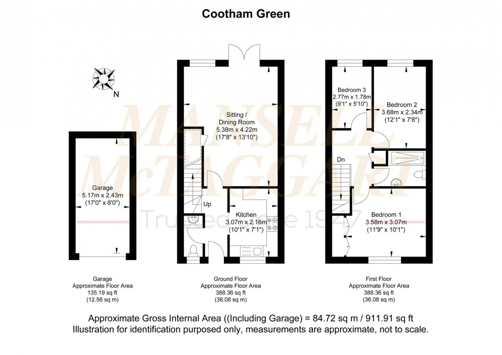 Floorplan for Cootham Green, Cootham, RH20