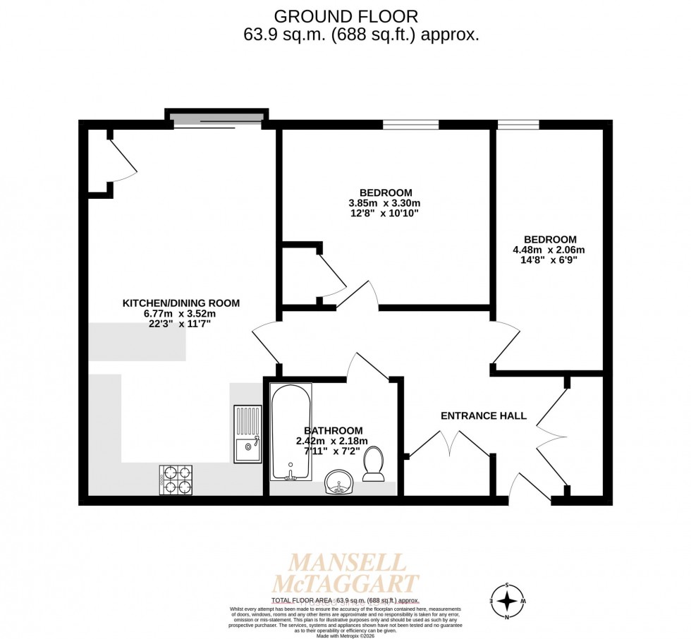 Floorplan for West Green Drive, Crawley, RH11