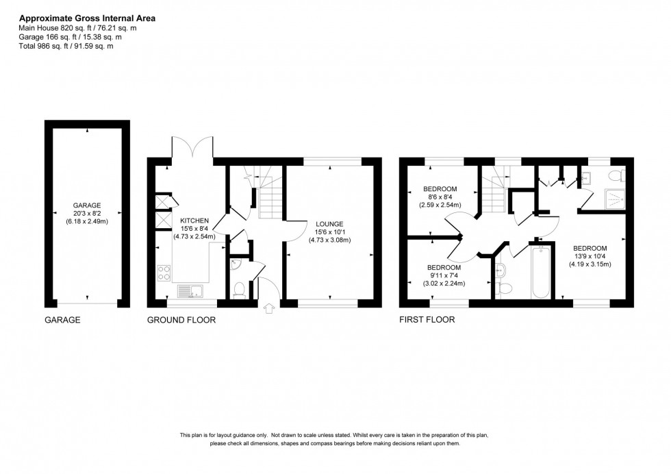 Floorplan for Fletcher Way, Haywards Heath, RH16