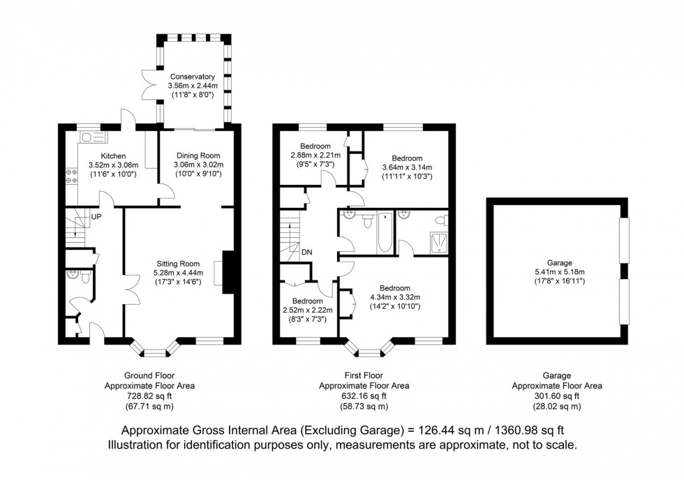 Floorplan for Cluny Street, Lewes, BN7