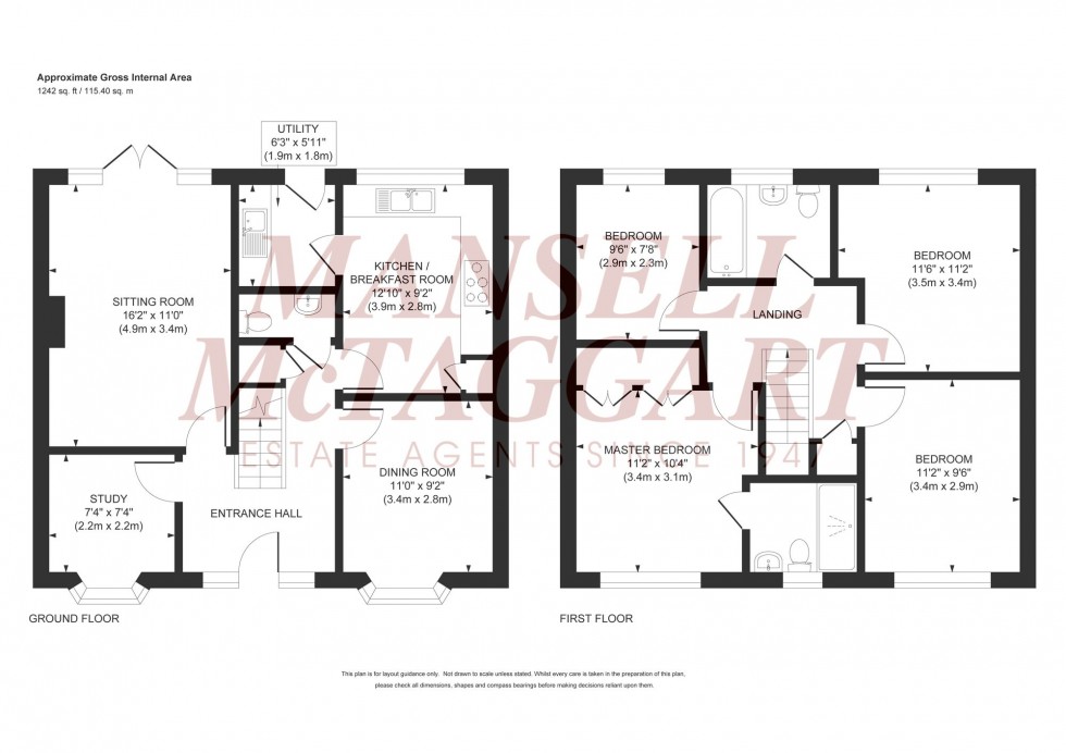 Floorplan for Sycamore Drive, Burgess Hill, RH15