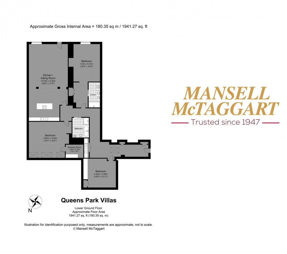 Floorplan for West Drive, Queens Park Villa, BN2