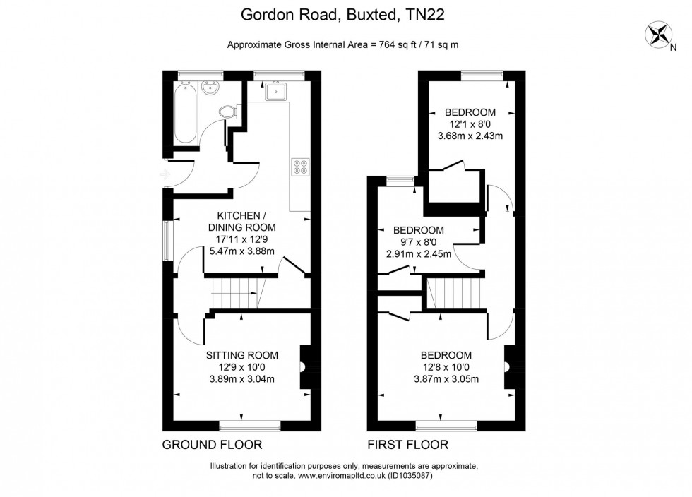 Floorplan for Gordon Road, Buxted, TN22