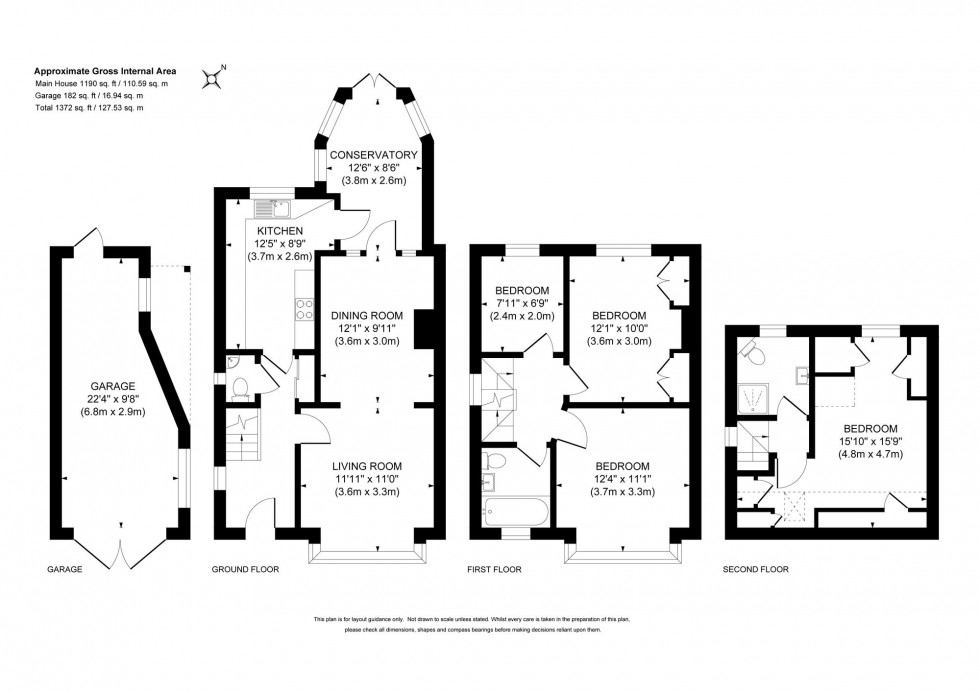 Floorplan for Dellney Avenue, Haywards Heath, RH16
