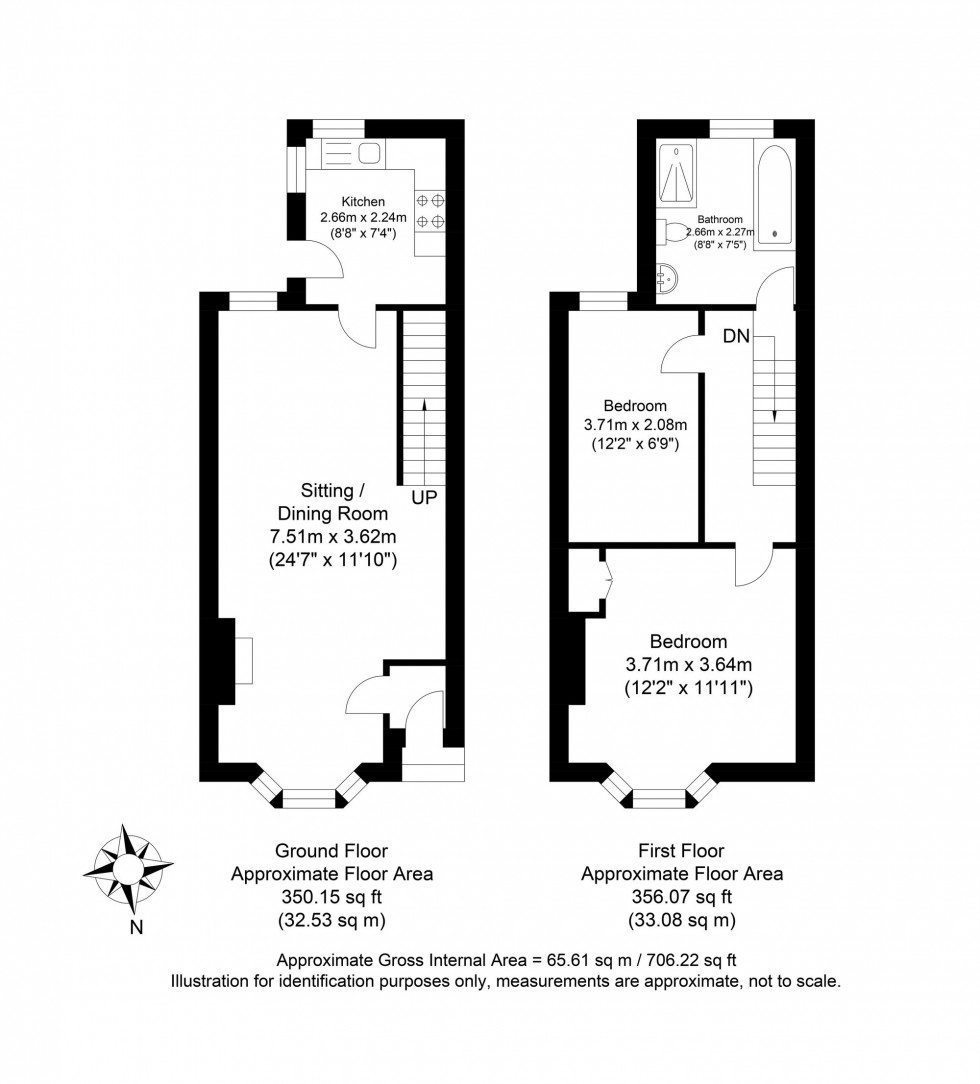 Floorplan for De Montfort Road, Lewes, BN7