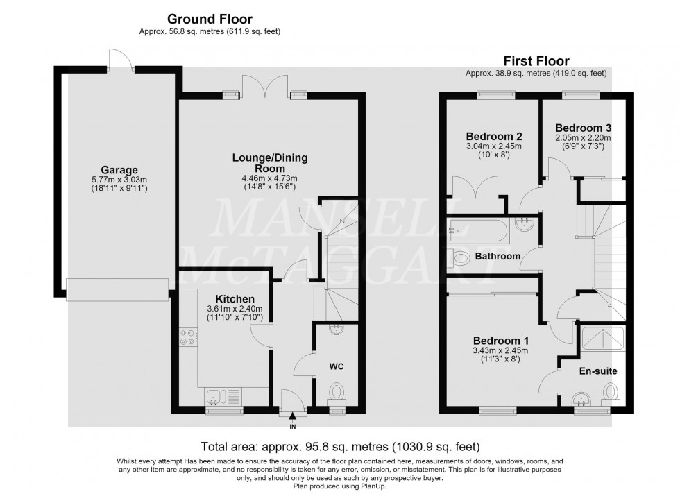 Floorplan for Somerley Drive, Crawley, RH10