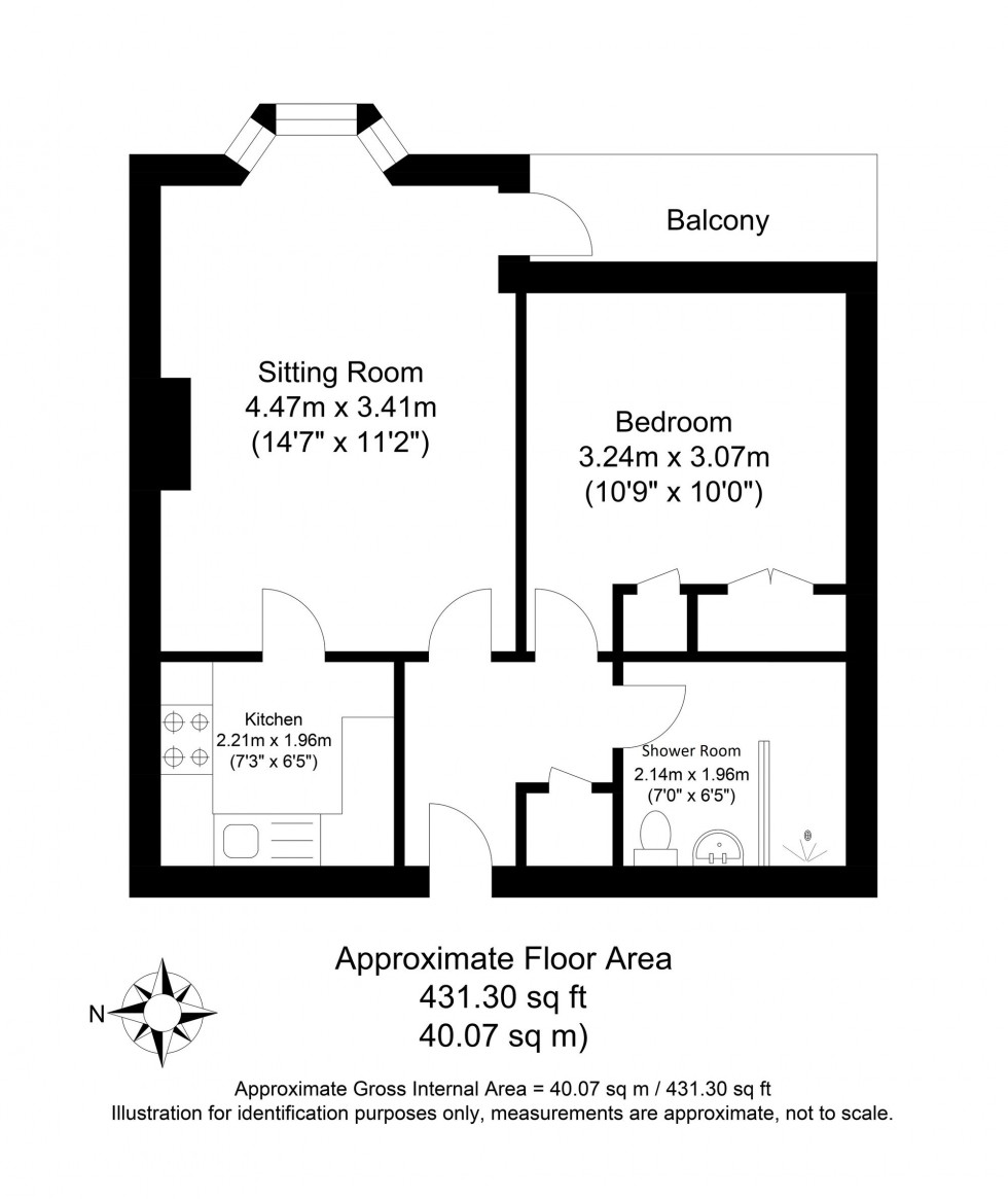 Floorplan for Cliffe High Street, St. Thomas Court Cliffe High Street, BN7