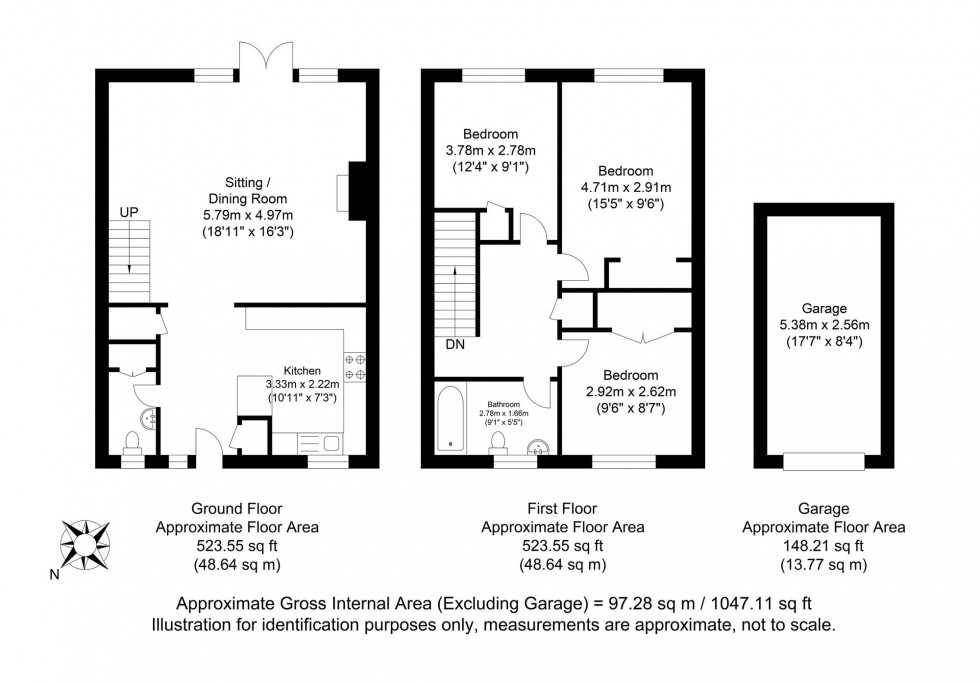 Floorplan for Shelley Road, Ringmer, BN8