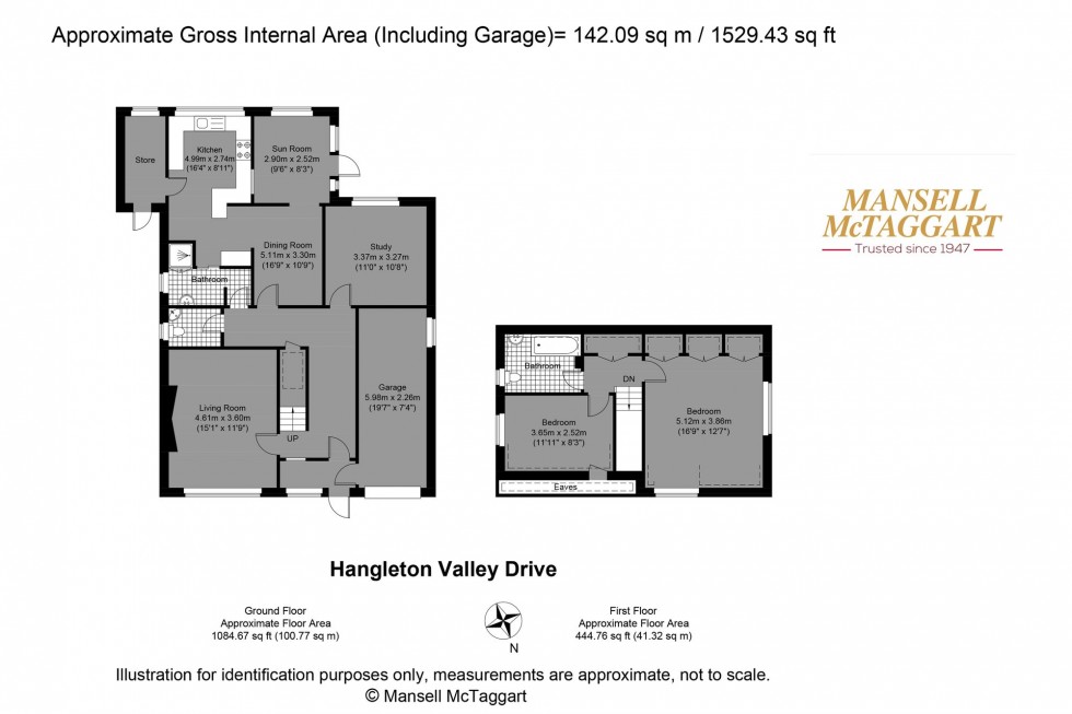 Floorplan for Hangleton Valley Drive, Hove, BN3