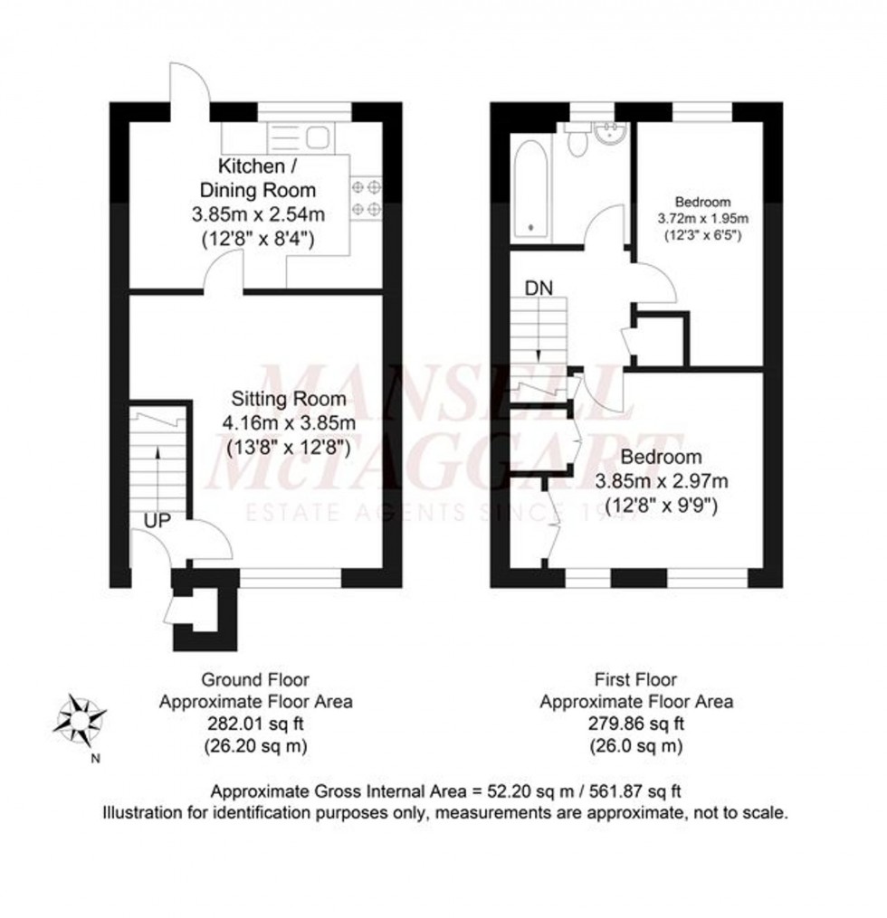 Floorplan for Lanyon Close, Horsham, RH12
