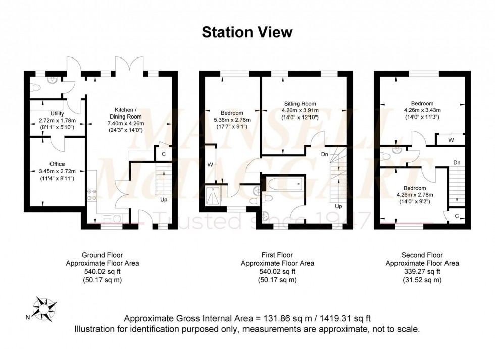 Floorplan for Station View, Billingshurst, RH14