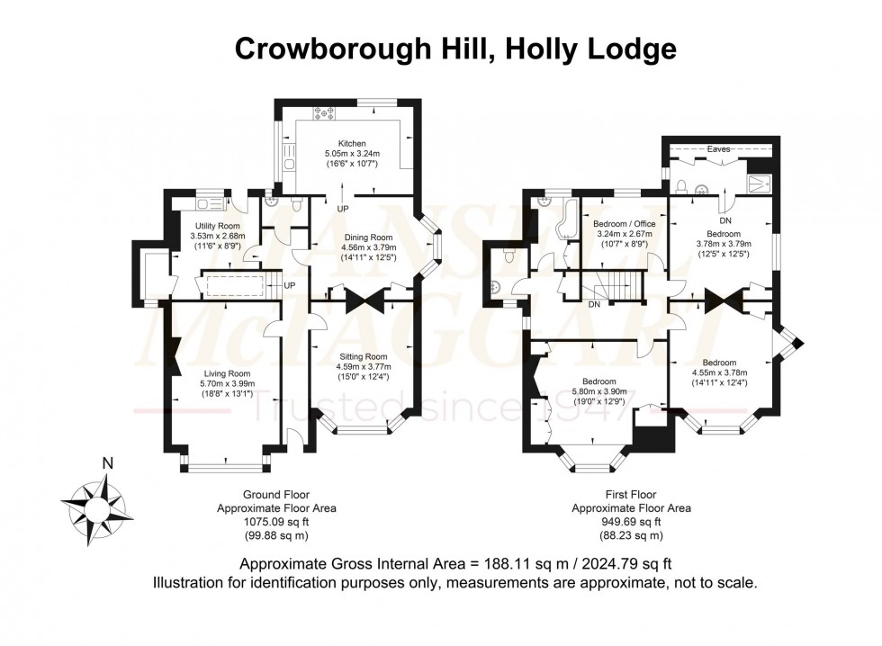 Floorplan for Crowborough Hill, Crowborough, TN6