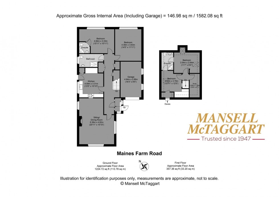 Floorplan for Maines Farm Road, Upper Beeding, BN44