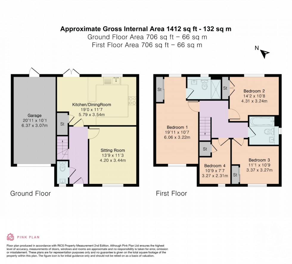 Floorplan for Upton Drive, Ansty, RH17
