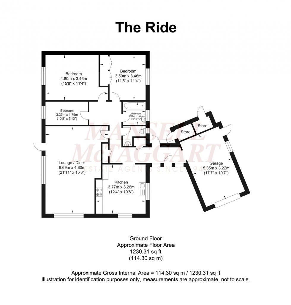 Floorplan for The Ride, Ifold, RH14