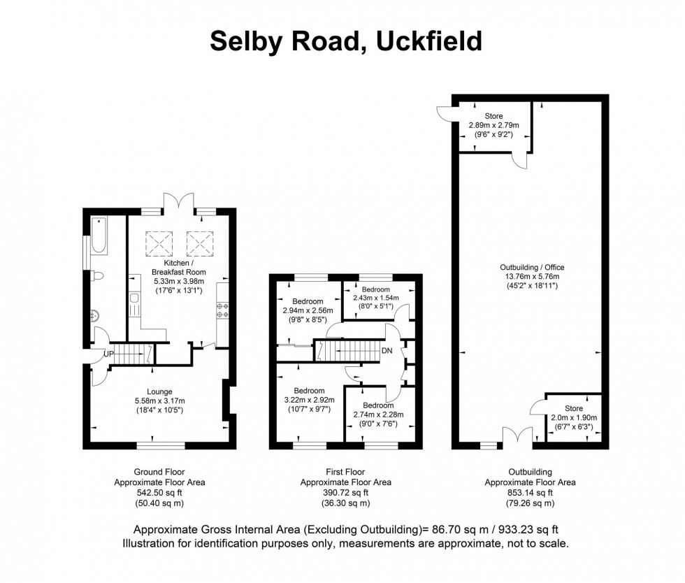 Floorplan for Selby Road, Uckfield, TN22
