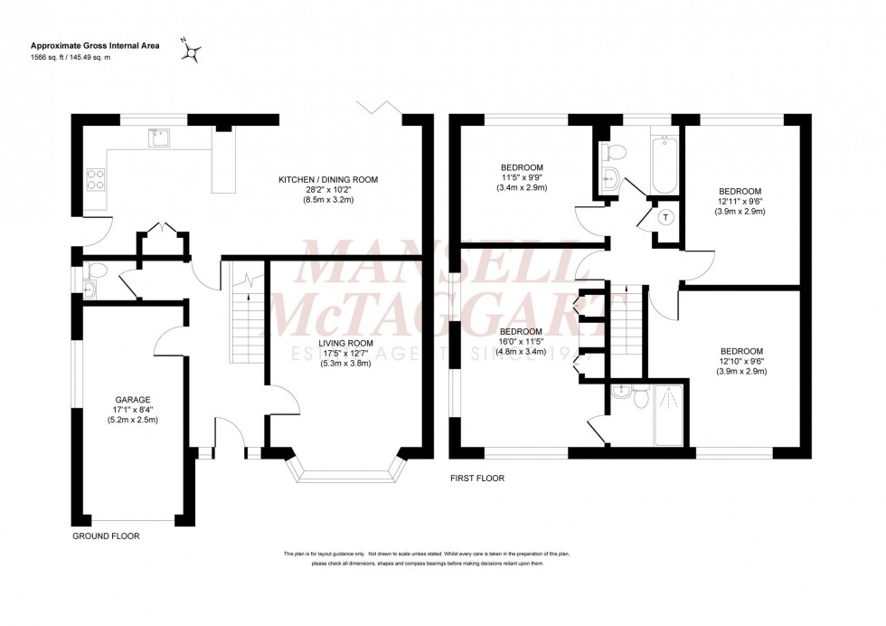 Floorplan for Welbeck Drive, Burgess Hill, RH15