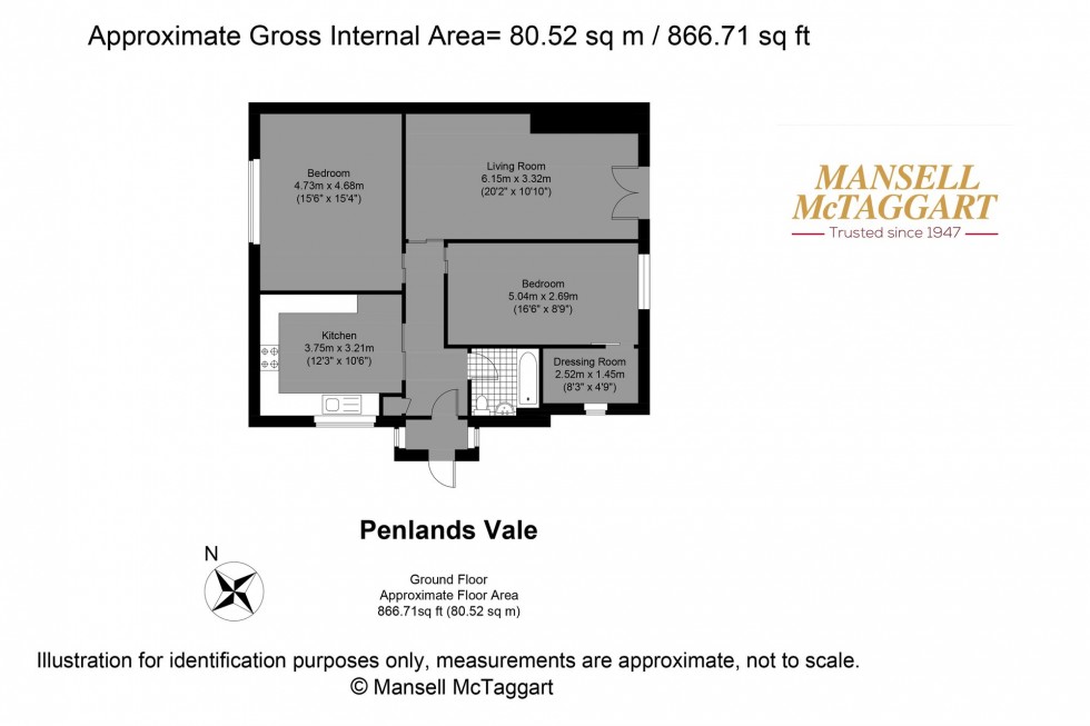 Floorplan for Penlands Vale, Steyning, BN44