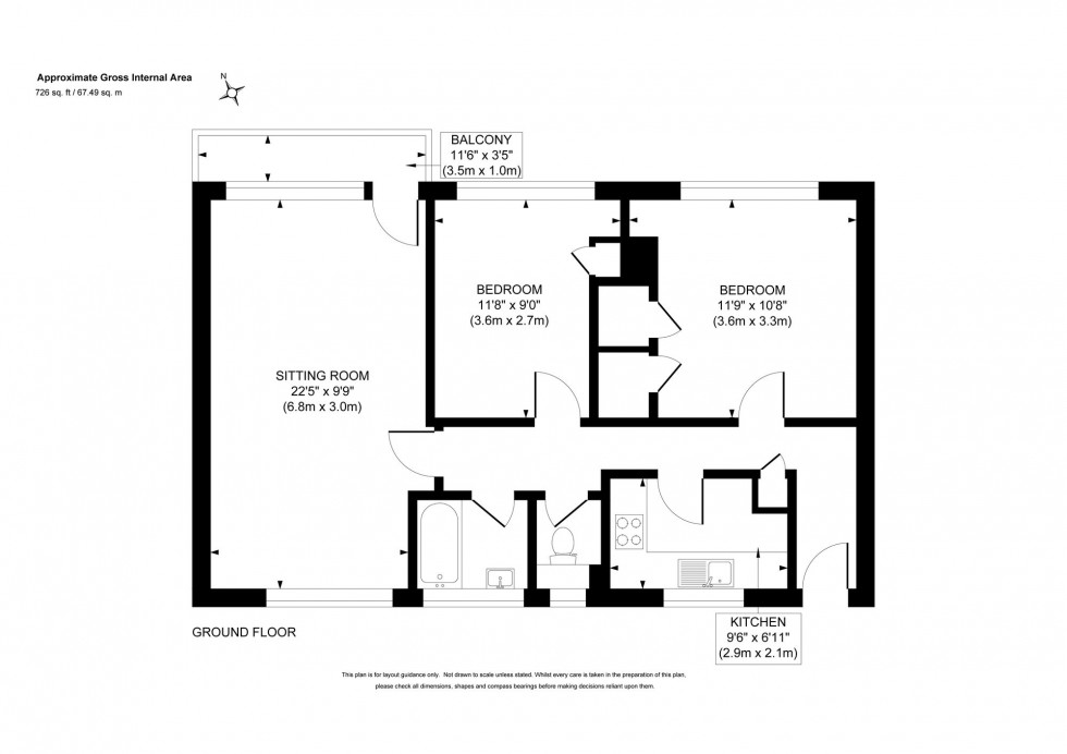Floorplan for Perrymount Road, Haywards Heath, RH16