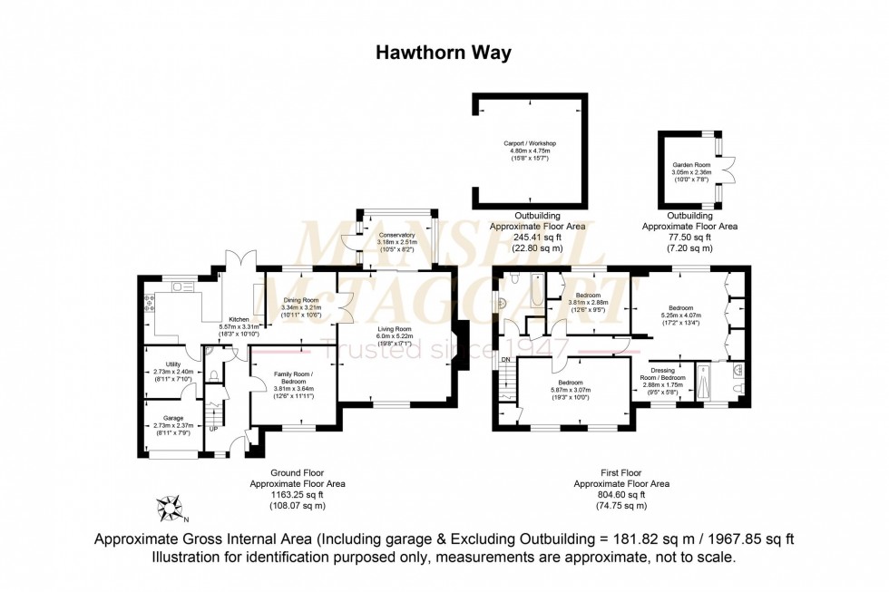 Floorplan for Hawthorn Way, Storrington, RH20
