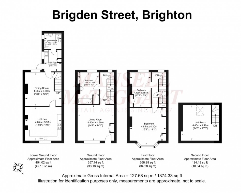 Floorplan for Brigden Street, Brighton, BN1
