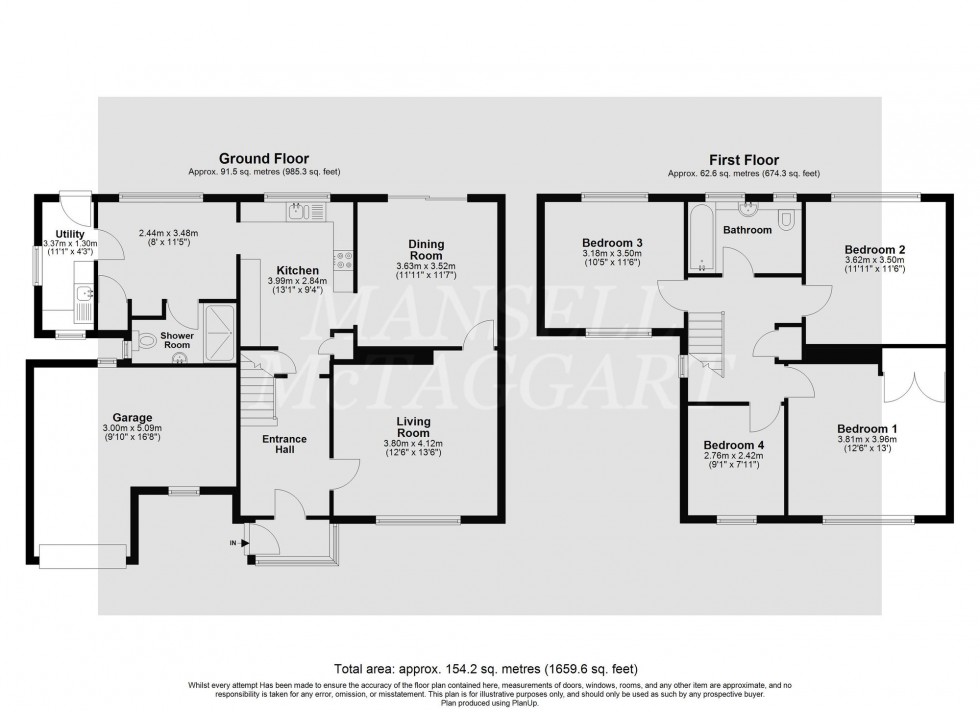 Floorplan for Vicarage Road, Crawley Down, RH10