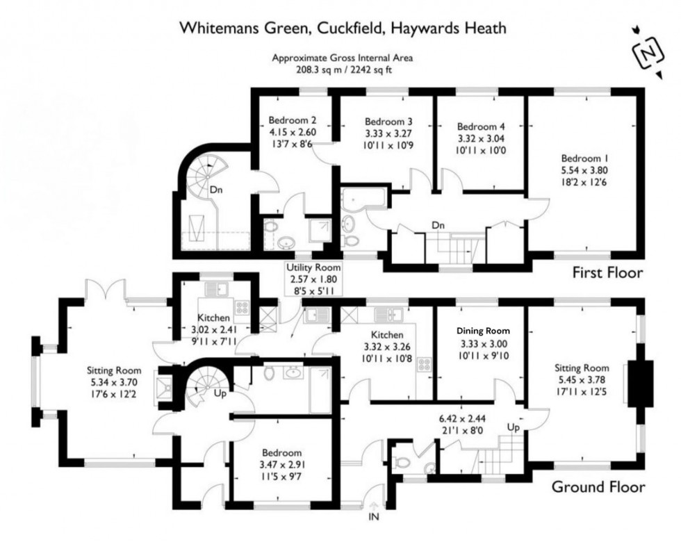 Floorplan for Whitemans Green, Cuckfield, RH17