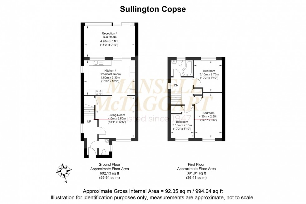 Floorplan for Sullington Copse, Storrington, RH20