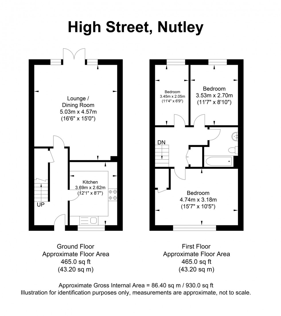 Floorplan for High Street, Nutley, TN22