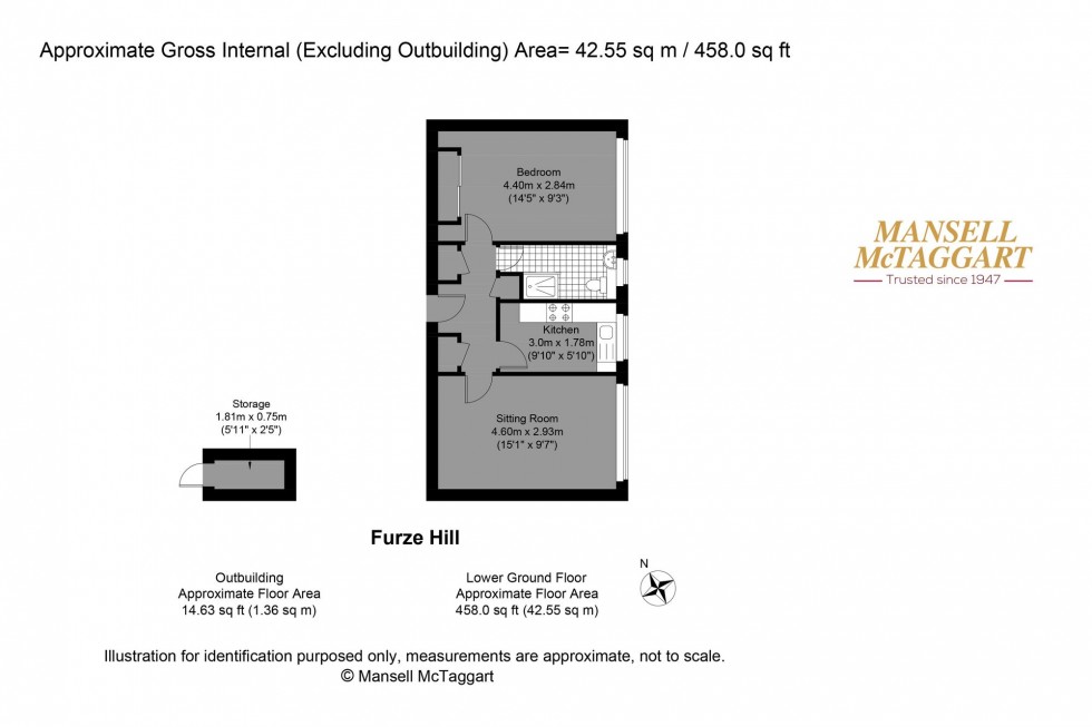 Floorplan for Furze Hill, Hove, BN3