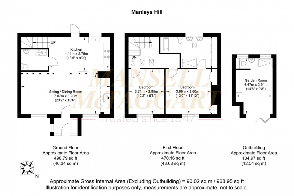 Floorplan for Manleys Hill, Storrington, RH20