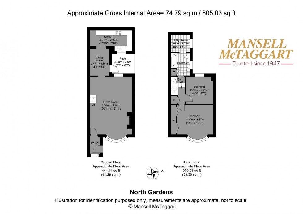 Floorplan for North Gardens, Brighton, BN1