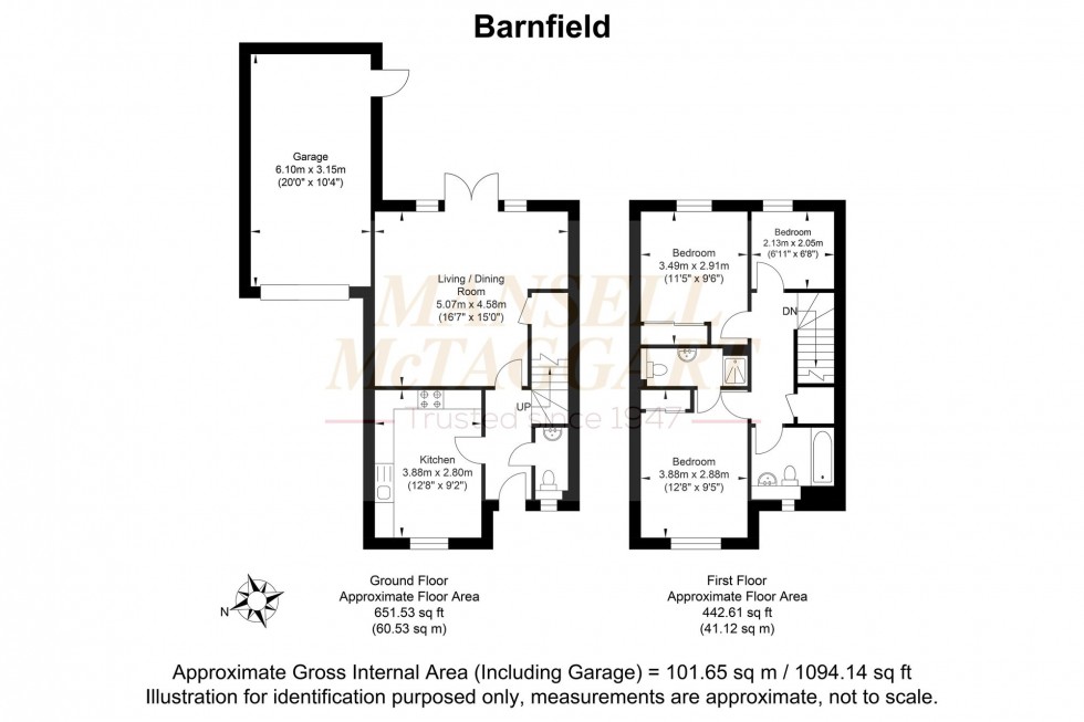 Floorplan for Barnfield, Billingshurst, RH14