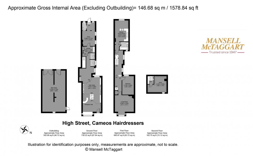 Floorplan for High Street, Steyning, BN44