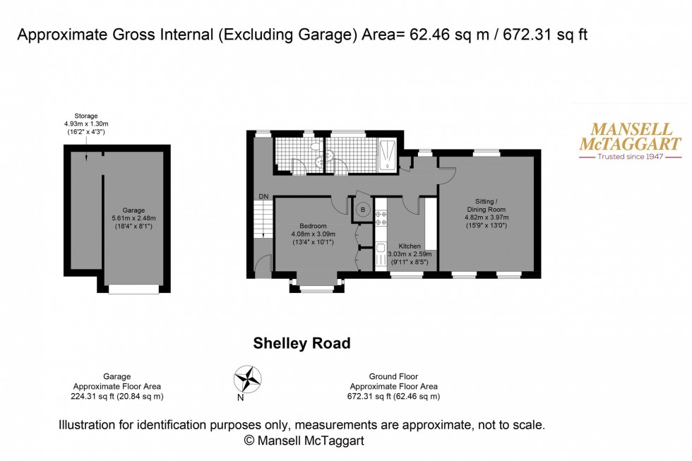 Floorplan for Shelley Road, Worthing, BN11